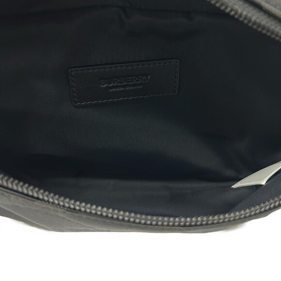Burberry TB Monogram Jacquard Belt Bag Backpack 8043707 Black Dark Gray main image 8